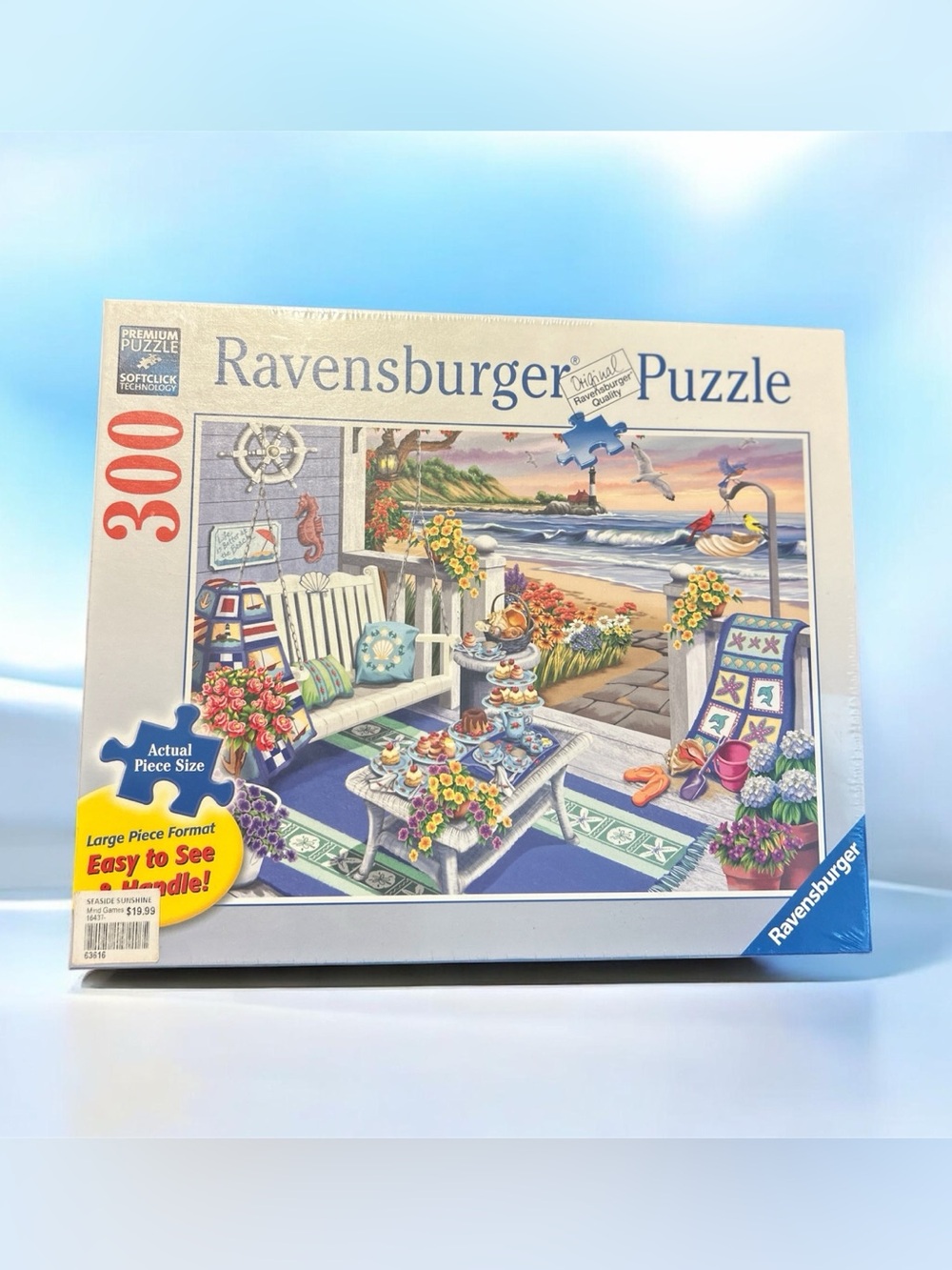 Ravensburger Seaside Sunshine 300 Large Piece Jigsaw Puzzle Cozy Series Sealed